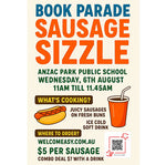 Sausage Sizzle - 6th August 2025 (Anzac Park Public School)