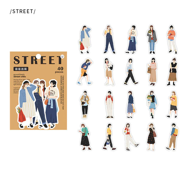 40 pcs GO OUT FREEELY street chic